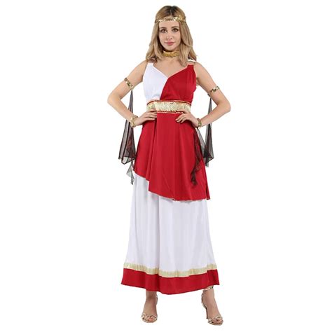 Huihonshe Sexy Ancient Greek Goddess Athena Costumes Women Halloween