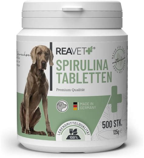 Reavet Spirulina Tabletten F R Hunde St Ck Lebensmittelqualit T