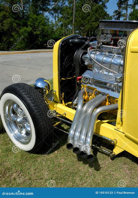 Hot rod car engine stock image. Image of vehicle, customized - 19510133