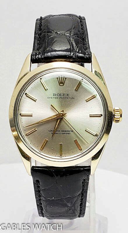 Vintage Rolex Mens Oyster Perpetual Reference Mm Mens Automatic