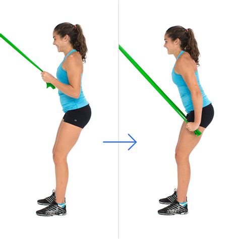 Standing Triceps Extensions With Flat Resistance Bands – Bodylastics