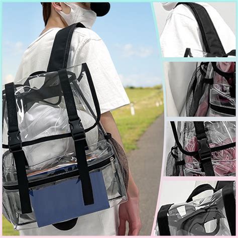 2023 Summer Savings WJSXC Large Duffle Bags Clearance Clear Backpack