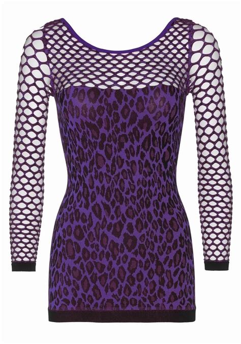 Sukienka W Panterk Seamless Leopard Mini Dress Kolor Fioletowo