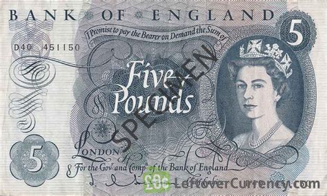 Bank Of England Pounds Portrait Type Exchange Yours