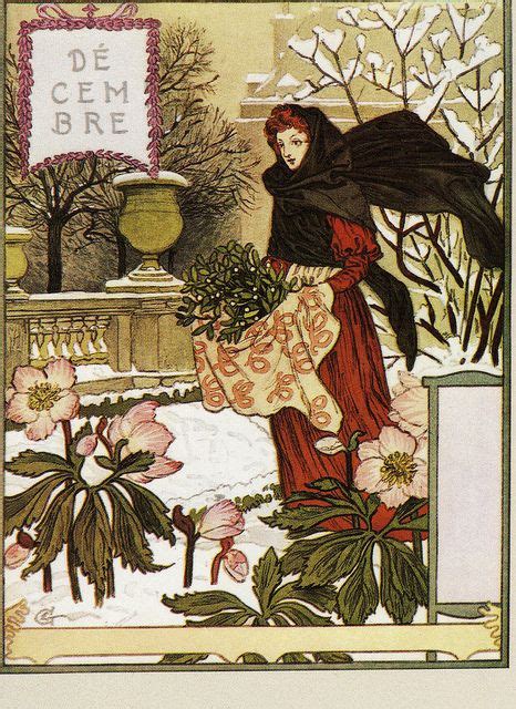 Eugène Grasset Dessins pour le calendrier de La Belle Jardinière