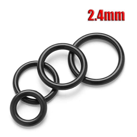 Nitrile Rubber NBR O Ring Seals 2 4mm Cross Section 7mm 55mm ID