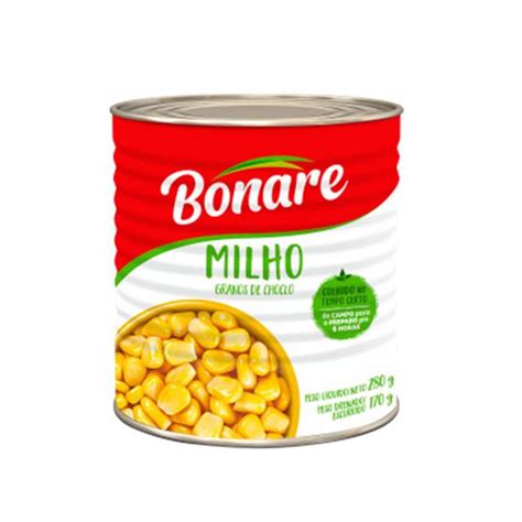 Milho Verde Bonare Em Conserva Lata 170g Patiogourmet