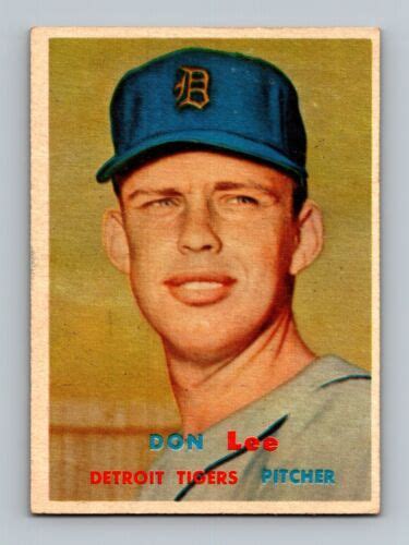 Topps Don Lee Vgex Ex Detroit Tigers Baseball Card Ebay