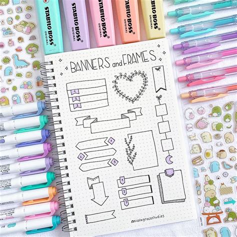 Best Bullet Journal Banner Ideas For