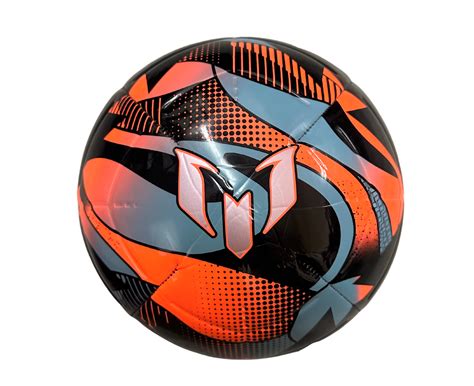 Free Shipping! Adidas Unisex Messi Club Soccer Ball-Size 5(Solar Orange/Metallic/Black ...