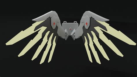 Mercy Wings 3d Model Turbosquid 2133513