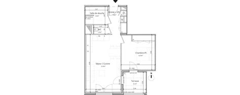 Plan Appartement T2 De 45 30 M² Neuf Résidence « Au Rythme Des Arbres