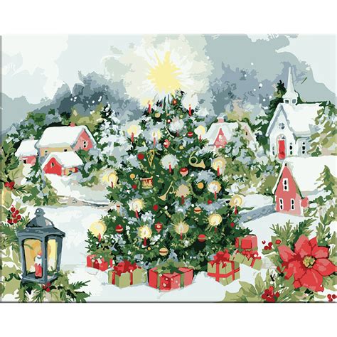 Winston Porter Christmas Tree Paint By Number Wayfair