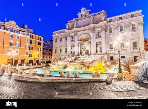 Rom Italien Trevi Brunnen Fontana Di Trevi Ber Hmteste Brunnen Roms