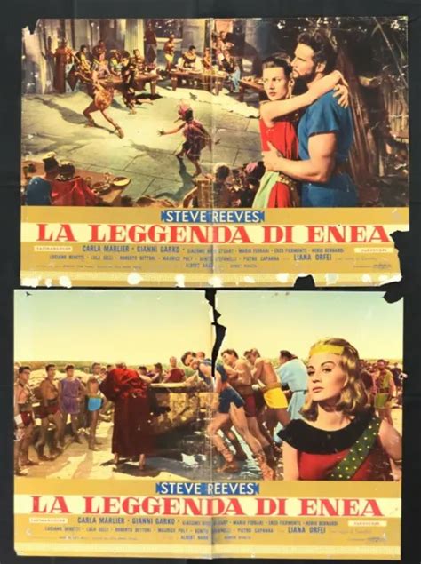 Fotobuste La Leggenda Di Enea Steve Reeves Garko Romani Marlier Orfei