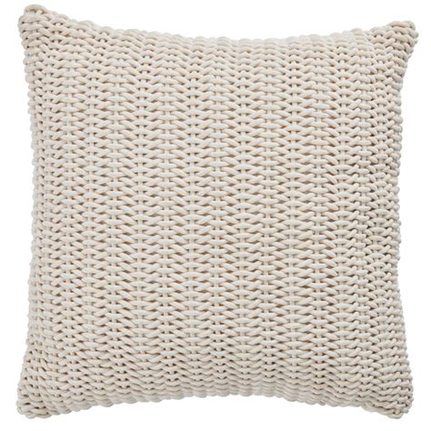 Wilko Chunky Knit Cushion Natural 46 X 46cm Wilko