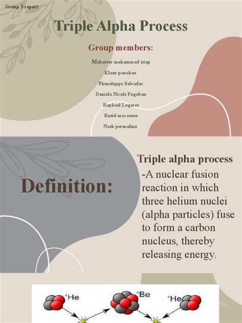 Triple Alpha Process | PDF