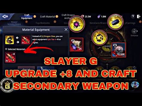 MIR4 SLAYER G UPGRADE EPIC T4 TO 8 AND CRAFT 2ND WEAPON WITH CRAZY