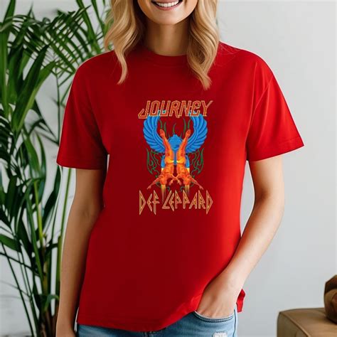 Def Leppard And Journey Tour T Shirt The Summer Stadium Tour