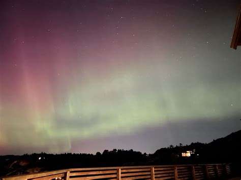 Nordlys Viser Seg Over Mandal Ikke Sett Noe Lignende Tidligere