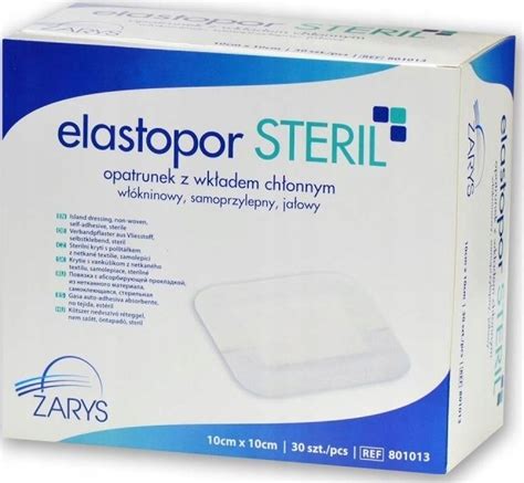 Elastopor STERIL 10cmx10cm Opatrunek jałowy 30szt 13341873123 Allegro pl