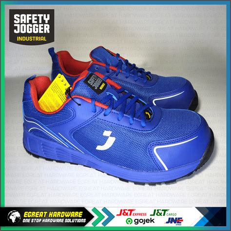 Jual Sepatu Safety Jogger AAK BLUE S1P LOW SR HRO Toecap Composite