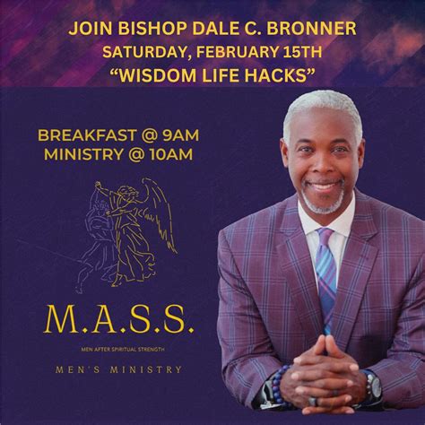 Dr. Dale C. Bronner | Today my wife and I celebrate 39 years of ...