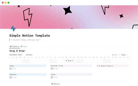 Simple Dashboard For Students Template Notion Marketplace