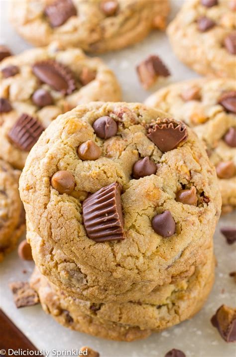 Chocolate Chip Peanut Butter Cookies Deliciously Sprinkled