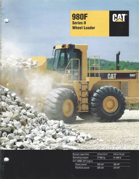 EQUIPMENT BROCHURE Caterpillar 980F Series II Wheel Loader 1994