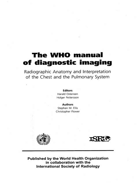 WHO Manual For Diagnostic Imaging Radiographic Anatomy and ...