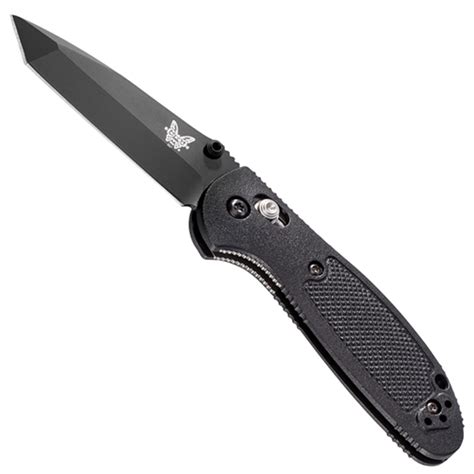 Benchmade 557BK Mini Griptilian Tanto Folder Knife, 154CM Black Blade