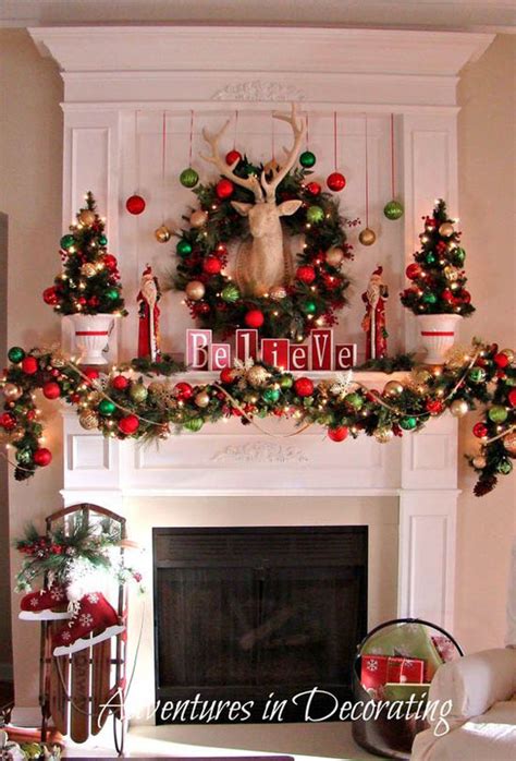 40 Wonderful Christmas Mantel Decorations Ideas All About Christmas