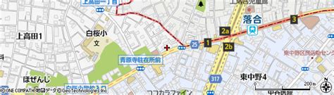 東京都中野区上高田1丁目1 3の地図 住所一覧検索｜地図マピオン