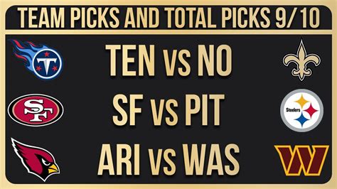 Free Nfl Picks Today 9 10 23 Nfl Week 1 Picks And Predictions Youtube