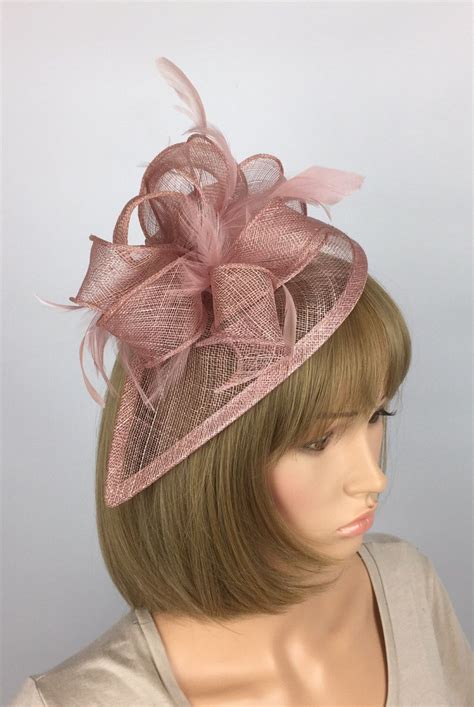 Pale Pink Fascinator On Headband Light Pink Fascinator Pink Etsy UK