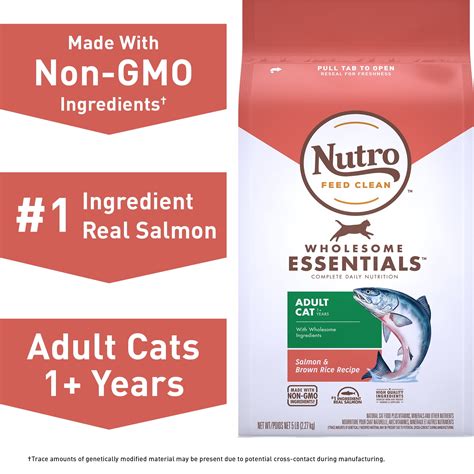 Nutro Wholesome Essentials Natural Dry Cat Food Adult Cat Salmon And