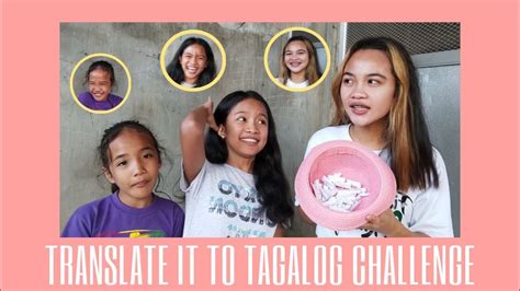 TRANSLATE IT TO TAGALOG CHALLENGE NAKAKABOBO PRINCESS H 2 YouTube