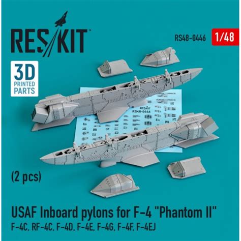 Reskit Rs48 0446 1 48 Usaf Inboard Pylons For F4 Phantom 2 Pcs F4c Rf4c