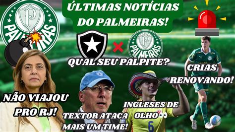 Textor D Declara O Pol Mica Botafogo X Palmeiras Leila Pereira