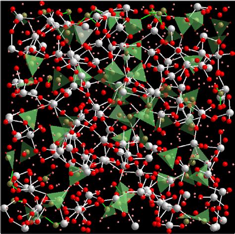 Structure Of Borosilicate Glass Obtained With AzTotMD Software