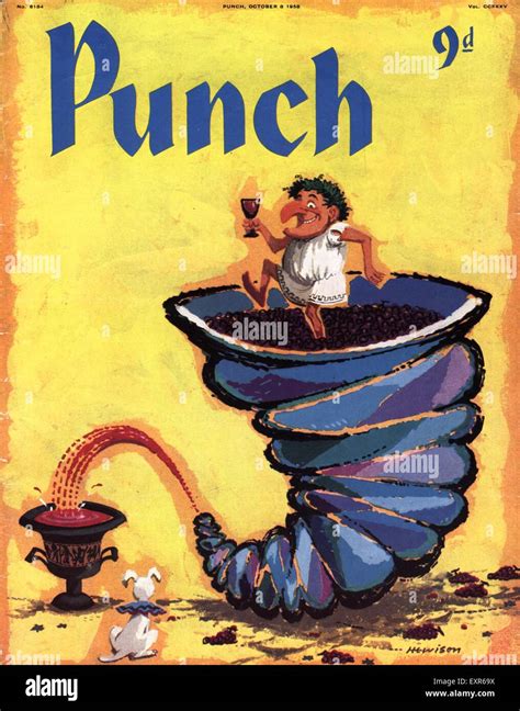 1950s Uk Punch Magazine Cover Stock Photo Alamy