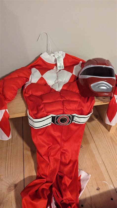 Power Rangers Red Ranger Costume Boys Medium 7-8 Red … - Gem