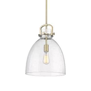 Innovations Lighting 410 1SL BB G412 14SDY Brushed Brass Seedy Newton