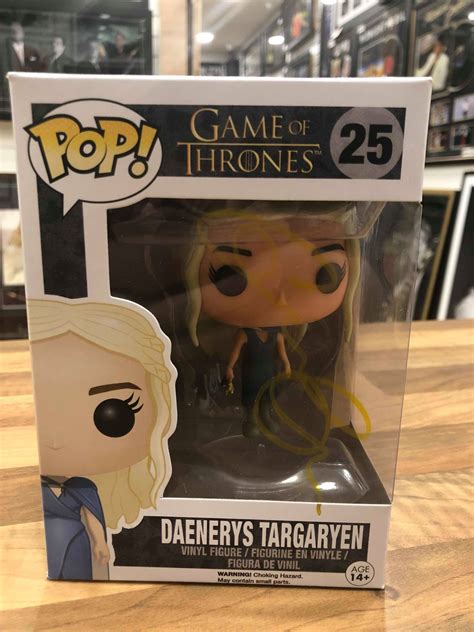 Daenerys Targaryen Game Of Thrones Autographed Funko "POP" Vinyl Figure ...