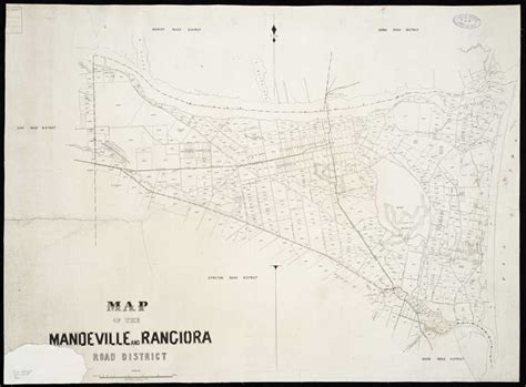 Map Of The Mandeville And Rangiora Road District Ca1880