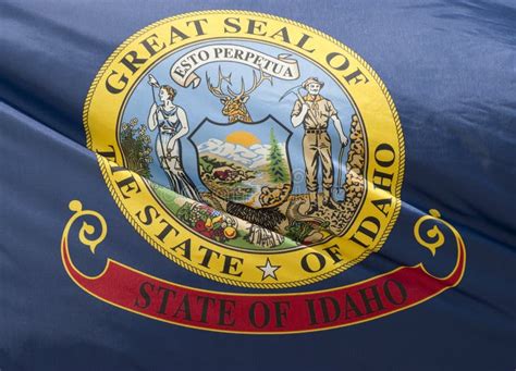 Idaho State Flag Stock Photo Image Of Waving State