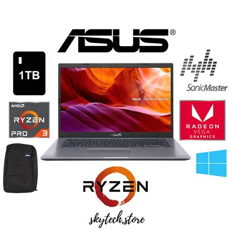 Jual Laptop Asus M409da Ek301t Ram8gb Amd Ryzen 3 3200u Hdd1tb 14 Fhd Amd Vega 3 Windows 10