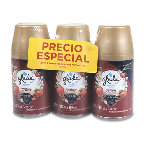 Repuesto Ambientador Glade Automatico Manzana Y Canela Gx U