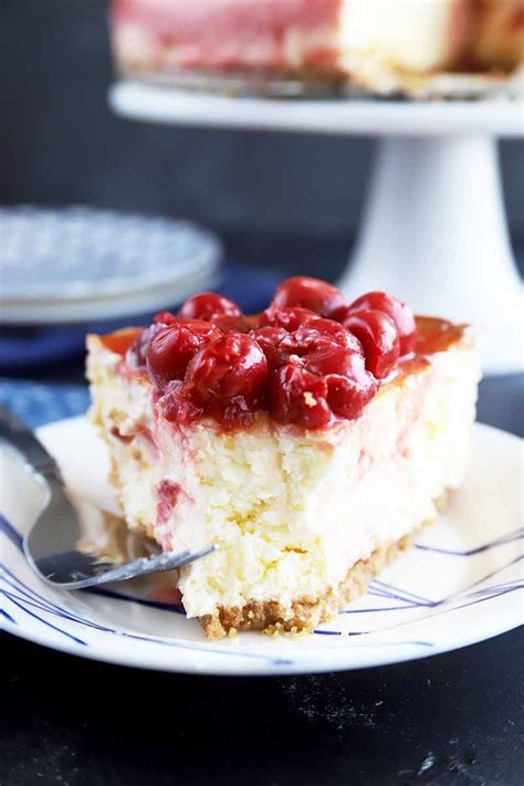 This Cherry Cheesecake Is One That Is Uniquely Flavorful And Creamy With The Classic Tart Fruit